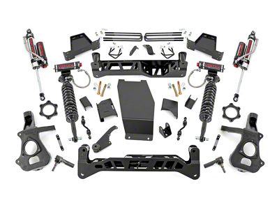 Rough Country 7-Inch Suspension Lift Kit with Vertex Reservoir Shocks (2018 4WD Silverado 1500)