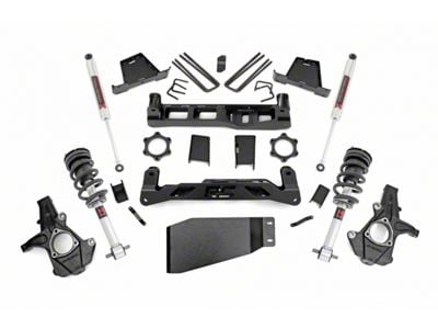 Rough Country 7.50-Inch Suspension Lift Kit with M1 Struts and M1 Rear Shocks (07-13 4WD Silverado 1500)