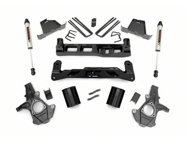 Rough Country 7.50-Inch Suspension Lift Kit with V2 Monotube Shocks (07-13 2WD Silverado 1500)