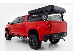 Rough Country Bed Rack; Matte Black (19-23 Silverado 1500)
