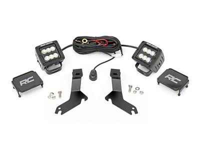 Rough Country Suspension Black Series LED Ditch Light Kit; Flood Beam (99-06 Silverado 1500)