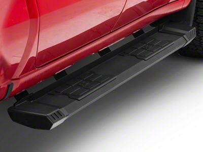 Rough Country HD2 Running Boards; Black (19-24 Silverado 1500 Crew Cab)