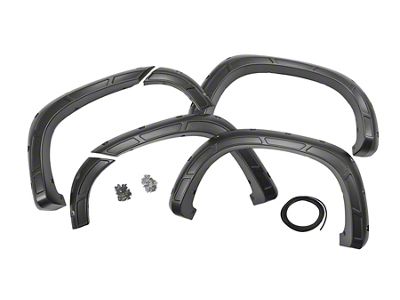 Rough Country Defender Fender Flares; Oakwood (19-25 Silverado 1500, Excluding ZR2)