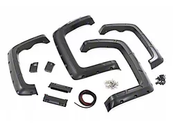 Rough Country Defender Fender Flares; Gloss Black (14-18 Silverado 1500 w/ 6.50-Foot Standard & 8-Foot Long Box)