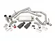 Rough Country Dual Exhaust System with Black Tips; Side Exit (11-18 6.2L Silverado 1500)