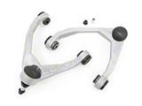 Rough Country Suspension Forged Upper Control Arms for 2.50 to 3.50 or 7-Inch Lift; Bare Aluminum (07-16 Silverado 1500 w/ Stock Cast Aluminum or Stock Cast Steel Control Arms)
