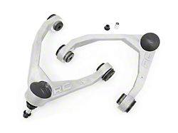 Rough Country Forged Upper Control Arms for 2.50 to 3.50 or 7-Inch Lift; Bare Aluminum (07-16 Silverado 1500 w/ Stock Cast Aluminum or Stock Cast Steel Control Arms)