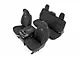 Rough Country Neoprene Front and Rear Seat Covers; Black (19-24 Silverado 1500 Crew Cab w/o Rear Seat Storage or Cup Holder)