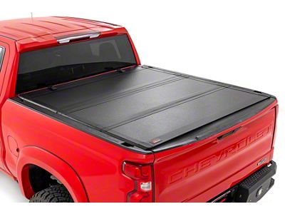 Rough Country Hard Tri-Fold Flip-Up Tonneau Cover (19-25 Silverado 1500 w/ 6.50-Foot Standard Box)