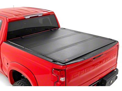 Rough Country Hard Tri-Fold Flip-Up Tonneau Cover (19-24 Silverado 1500 w/ 6.50-Foot Standard Box)