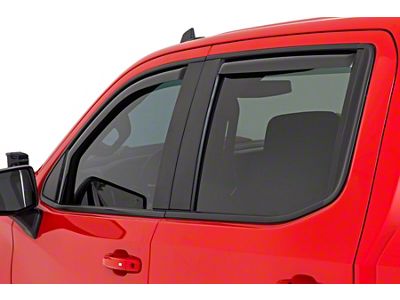 Rough Country In Channel Rain Guard Side Window Deflectors; Front and Rear (19-25 Silverado 1500 Crew Cab)