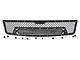 Rough Country Mesh Upper Replacement Grille with Black Series Cool White DRL LED Light Bar; Black (07-13 Silverado 1500)