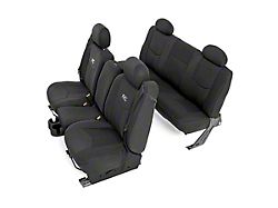 Rough Country Neoprene Front and Rear Seat Covers; Black (99-06 Silverado 1500 Extended Cab)