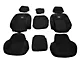 Rough Country Neoprene Front and Rear Seat Covers; Black (14-18 Silverado 1500 Crew Cab)