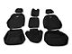Rough Country Neoprene Front and Rear Seat Covers; Black (07-13 Silverado 1500 Crew Cab)