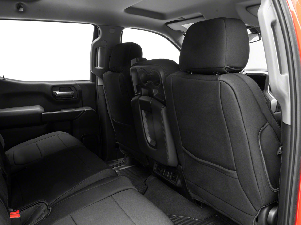 Rough Country Neoprene Front and Rear Seat Covers; Black (19-26 Silverado  1500 Crew Cab w/ Rear Seat Storage)