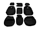 Rough Country Neoprene Front Seat Covers; Black (07-13 Silverado 1500)