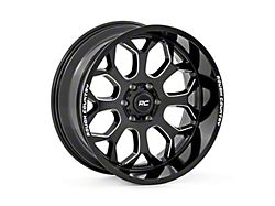 Rough Country 96 Series Gloss Black Milled 6-Lug Wheel; 20x9; 0mm Offset (19-26 Silverado 1500)