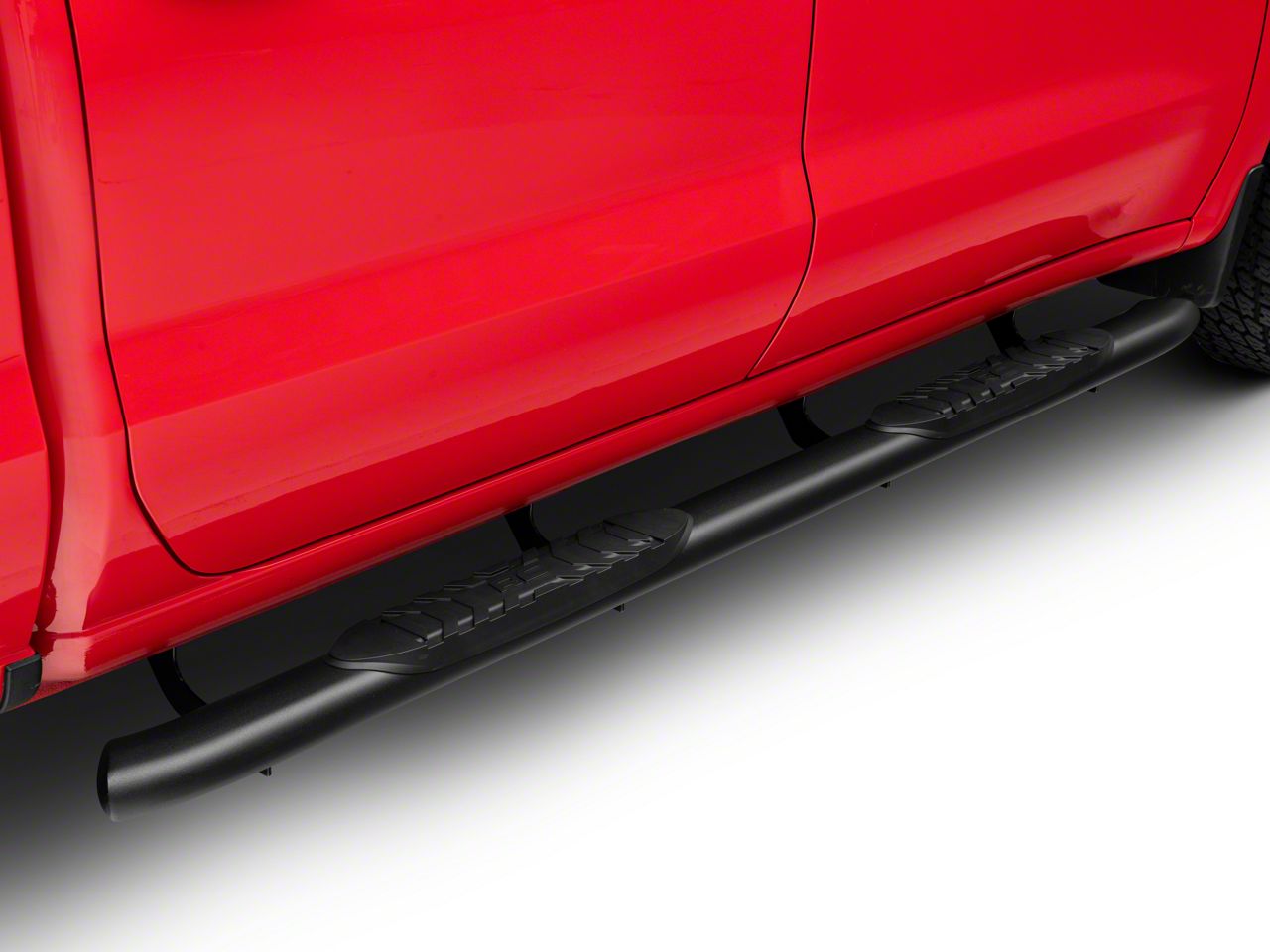 Rough Country Silverado 1500 Oval Nerf Side Step Bars; Black 21002 (19