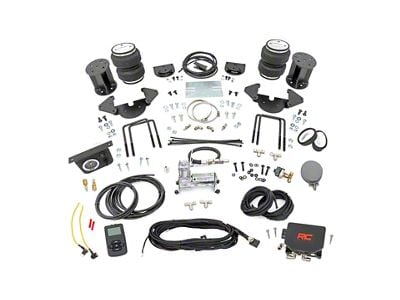 Rough Country Rear Air Spring Kit with OnBoard Air Compressor and Wireless Remote for 0 to 6-Inch Lift; 12 to 13-Inch Range (19-25 Silverado 1500)