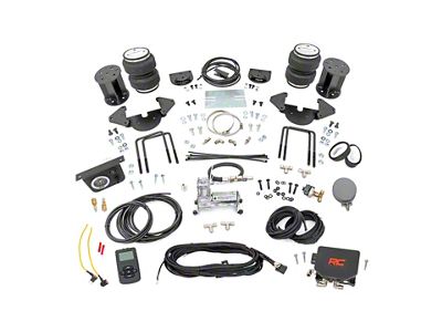 Rough Country Rear Air Spring Kit with OnBoard Air Compressor and Wireless Remote for 0 to 6-Inch Lift; 12 to 13-Inch Range (19-24 Silverado 1500)