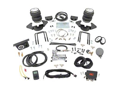 Rough Country Rear Air Spring Kit with OnBoard Air Compressor and Wireless Remote for 0 to 6-Inch Lift; Stock Range (19-24 Silverado 1500)