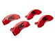 Rough Country Red Brake Caliper Covers; Front and Rear (14-18 Silverado 1500)