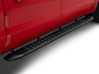 Rough Country RPT2 Running Boards; Matte Black (19-24 Silverado 1500 Crew Cab)