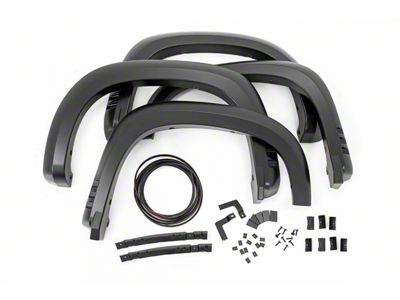 Rough Country SF1 Fender Flares; Silver Ice Metallic (19-25 Silverado 1500, Excluding ZR2)