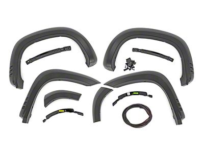 Rough Country SF1 Fender Flares; Victory Red (19-25 Silverado 1500, Excluding ZR2)