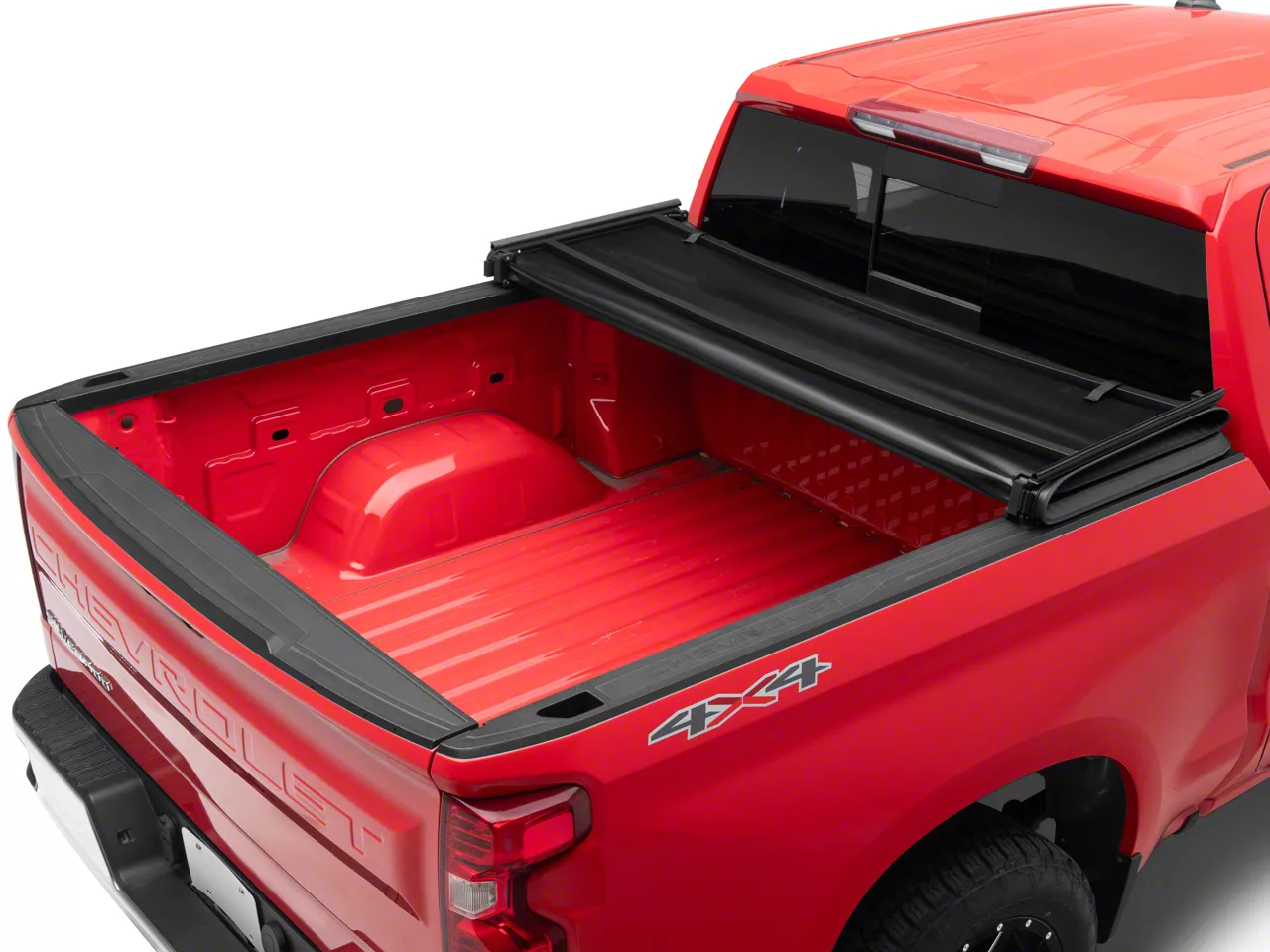 Rough Country Soft Tri-Fold Tonneau Cover (19-24 Silverado 1500 w/ 5.80-Foot Short & 6.50-Foot Standard Box)