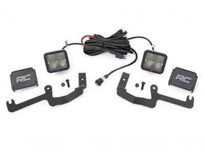 Rough Country Spectrum Series LED Ditch Light Kit; Spot Beam (19-25 Silverado 1500)