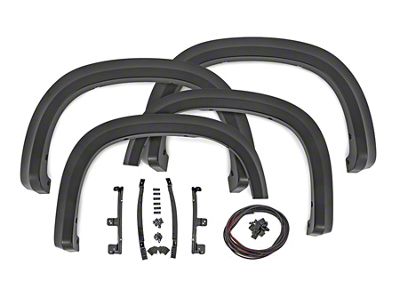 Rough Country Suspension Sport Fender Flares; Oakwood (19-25 Silverado 1500, Excluding ZR2)