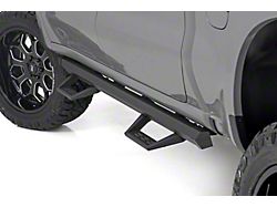 Rough Country SRL2 ADJ Aluminum Side Step Bars; Black (19-25 Silverado 1500 Crew Cab)