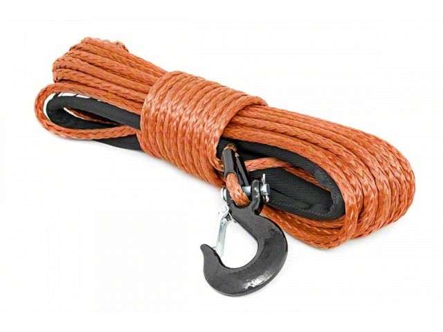 Rough Country Synthetic Winch Rope; Orange