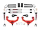 Rough Country 3.50-Inch Bolt-On Suspension Lift Kit with V2 Monotube Shocks; Red (11-19 Silverado 2500 HD w/o Factory Overload Springs & MagneRide)