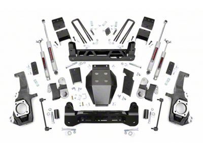 Rough Country 5-Inch NTD Suspension Lift Kit with Premium N3 Shocks (20-25 4WD Silverado 2500 HD SRW w/o MagneRide)
