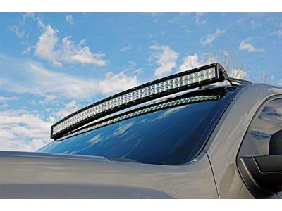 Rough Country 50-Inch Curved LED Light Bar Upper Windshield Mounting Brackets (07-14 Silverado 2500 HD)