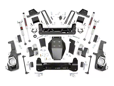 Rough Country Suspension 7-Inch NTD Suspension Lift Kit with M1 Monotube Shocks (20-26 4WD Silverado 2500 HD w/ Factory Overload Springs, Excluding ZR2)