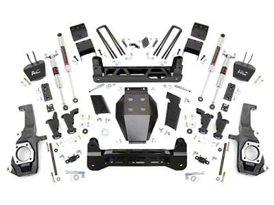 Rough Country 7.50-Inch Torsion Drop Suspension Lift Kit with M1 Monotube Shocks (11-19 Silverado 2500 HD)