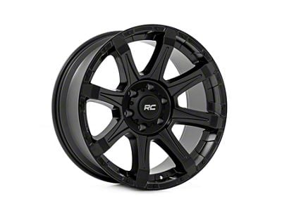 Rough Country 81 Series Semi Gloss Black 8-Lug Wheel; 20x10; -19mm Offset (20-25 Silverado 2500 HD)
