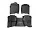 Rough Country Heavy Duty Front and Rear Floor Mats; Black (07-14 Silverado 2500 HD Extended Cab)
