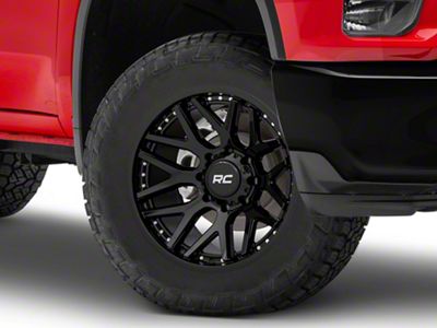 Rough Country 95 Series Gloss Black 8-Lug Wheel; 20x10; -19mm Offset (20-25 Silverado 2500 HD)
