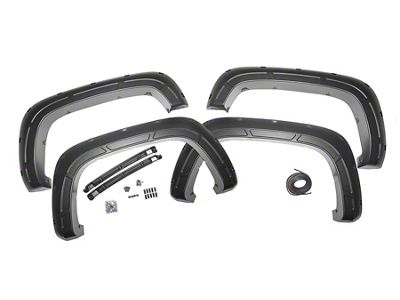 Rough Country Pocket Fender Flares; Red Hot (20-25 Silverado 2500 HD)