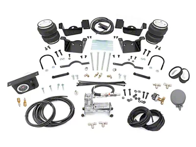 Rough Country Rear Air Spring Kit with Onboard Air Compressor for Stock Height (20-24 Silverado 2500 HD)