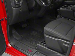 Rough Country Sure-Fit Front and Rear Floor Mats; Black (20-25 Silverado 2500 HD Crew Cab)