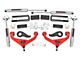 Rough Country 3-Inch Bolt-On Suspension Lift Kit with Premium N3 Shocks; Red (20-24 Silverado 3500 HD SRW w/o MagneRide)