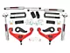 Rough Country 3-Inch Suspension Lift Kit with Premium N3 Shocks; Red (20-24 Silverado 3500 HD DRW w/ Overload Springs)