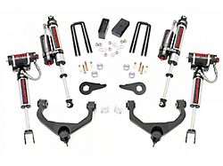 Rough Country 3.50-Inch Bolt-On Suspension Lift Kit with Vertex Reservoir Shocks (11-19 Silverado 3500 HD SRW w/o Factory Overload Springs, Excluding MagneRide)