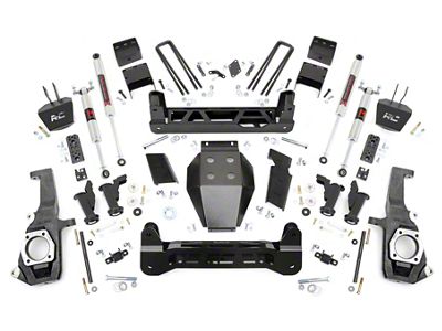 Rough Country 7.50-Inch Torsion Drop Suspension Lift Kit with M1 Monotube Shocks (11-19 Silverado 3500 HD SRW)